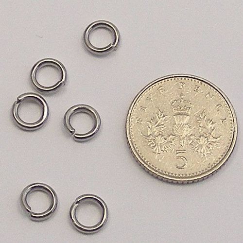 <!--022-->Stainless Steel Jump Rings - 6mm