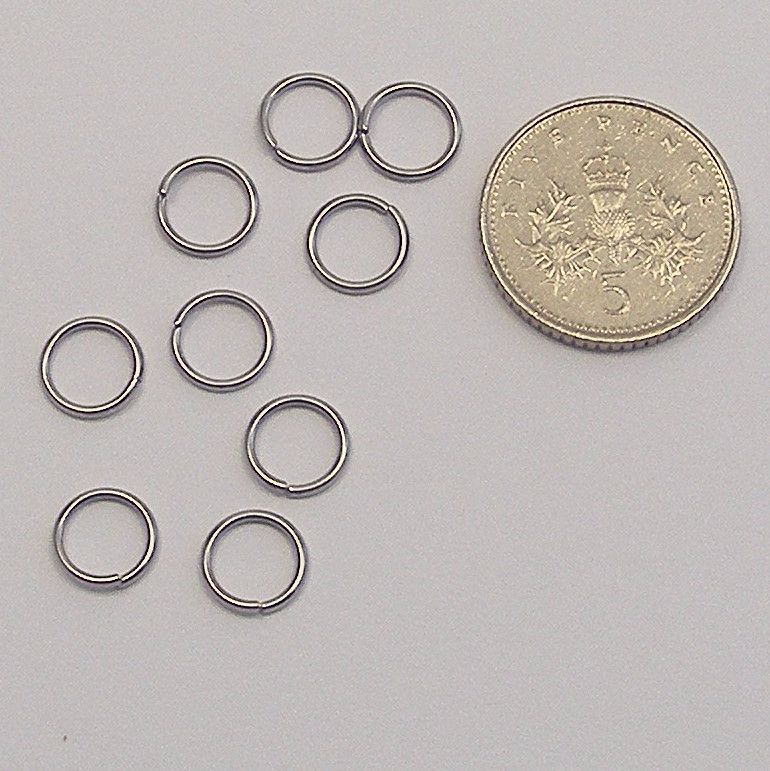 <!--023-->Stainless Steel Jump Rings - 7mm