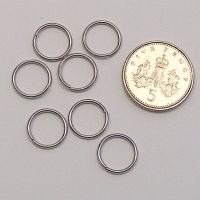 (JR 24)Stainless Steel Jump rings - 10mm x 1mm (x60)