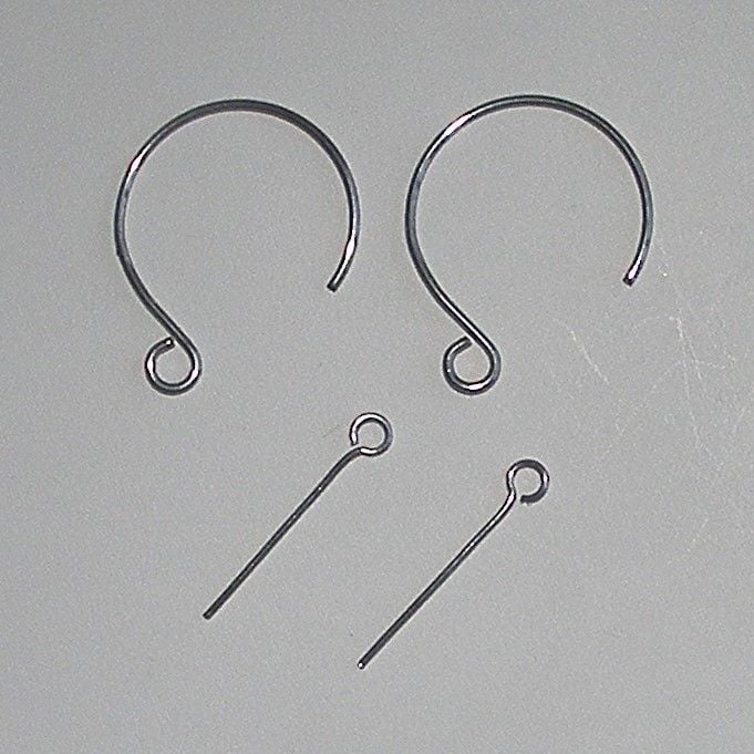 <1--003-->(EW 03) Ear Wires + Eye Pins
