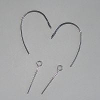 (EW 02) Ear Wires + Eye Pins / 6 pairs or 24 pairs