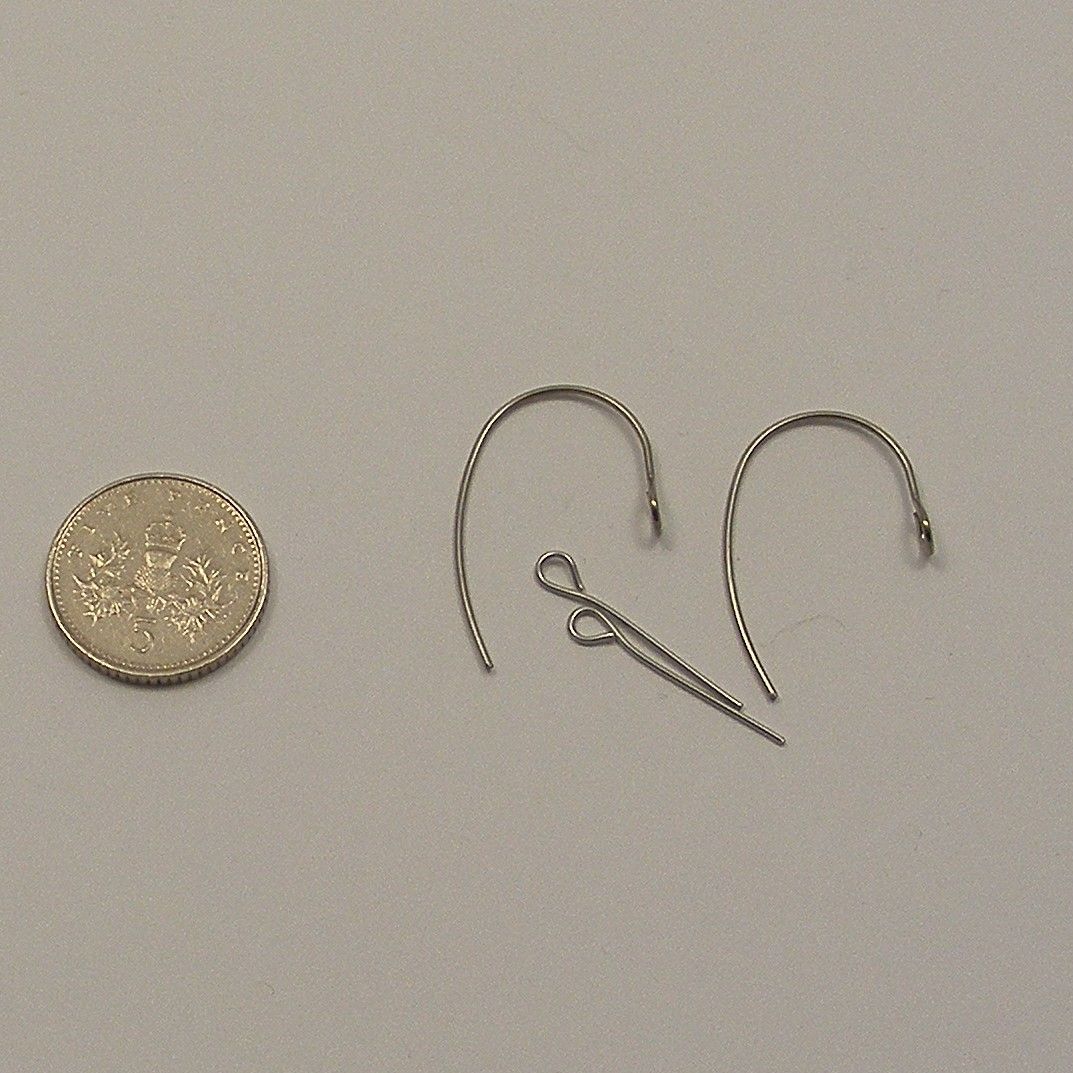 <!--004-->(EW 02) Ear Wires and Eye Pins x 6 pairs