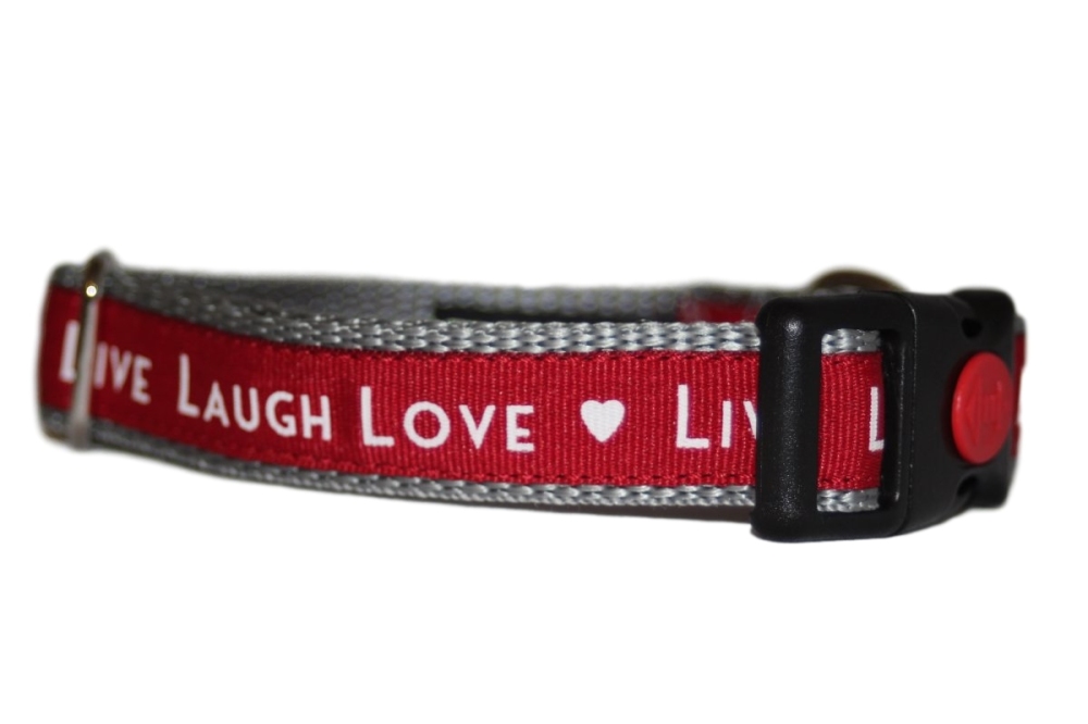 Grey & Red Live Laugh Love