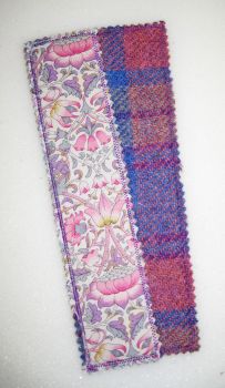 Liberty - Pink Lodden and Harris Tweed Bookmark