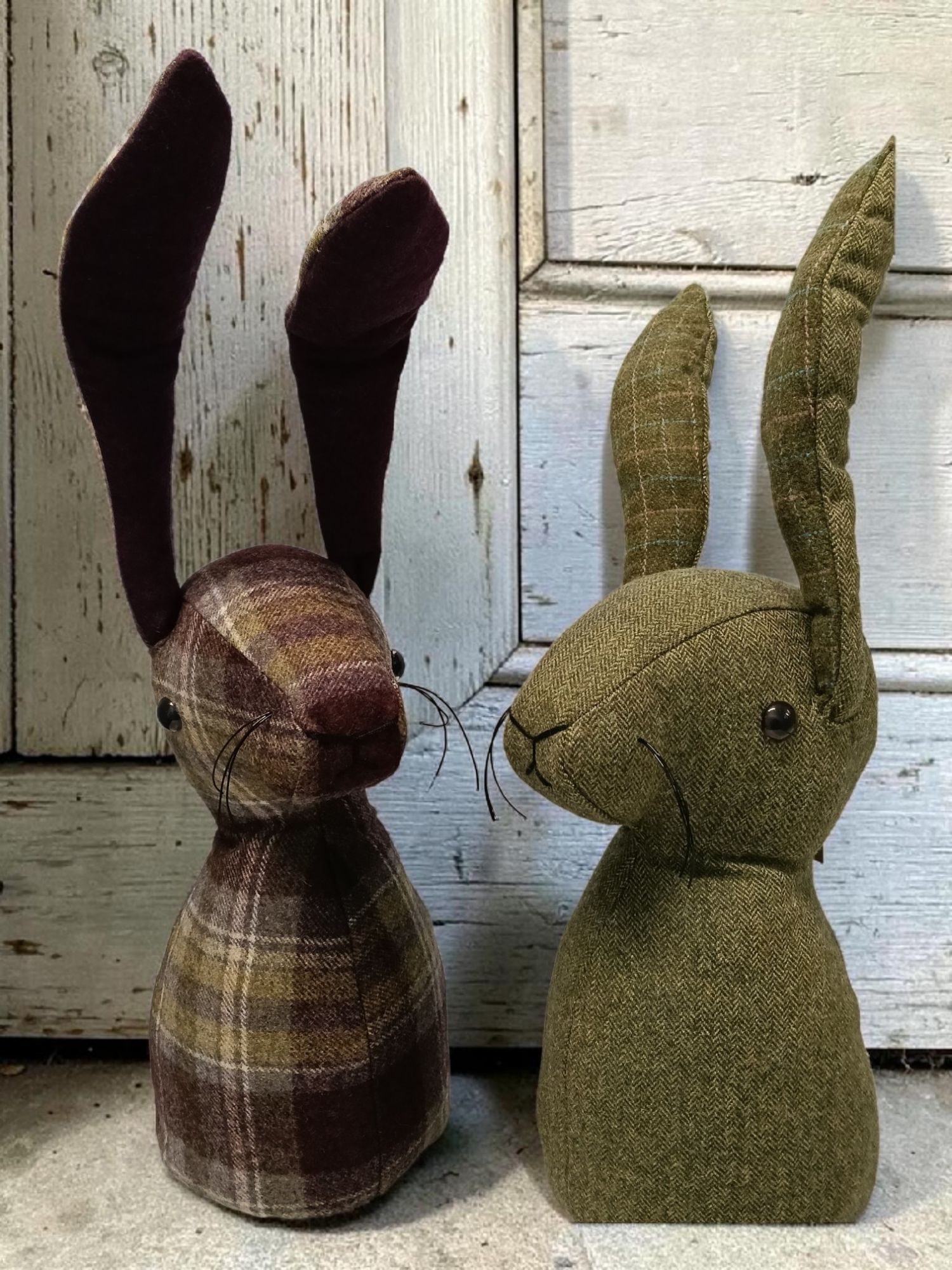 large hare doorstops abraham moon fabric cloth dolly crafts