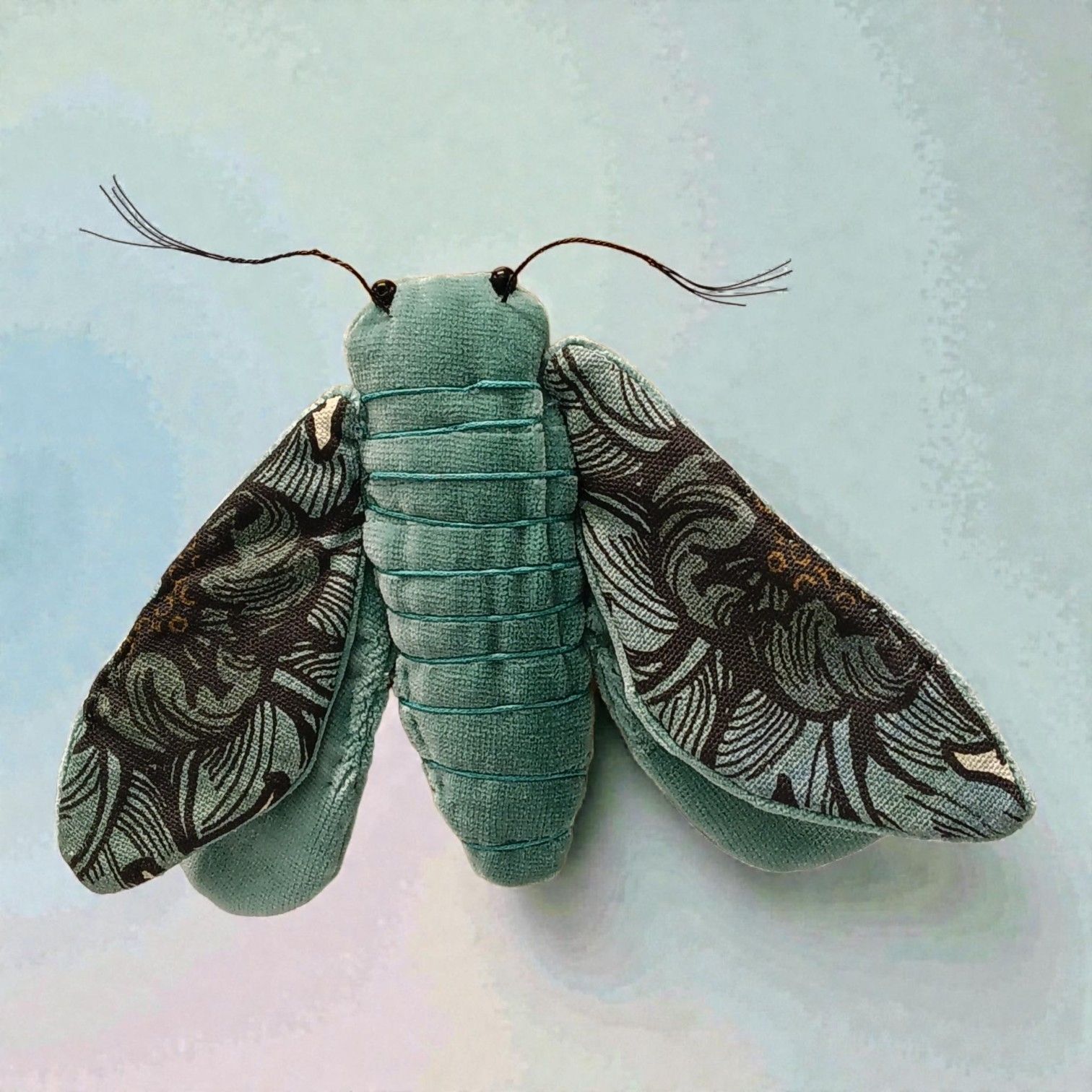 moth wall hanging  l l b fabric cloth dolly crafts