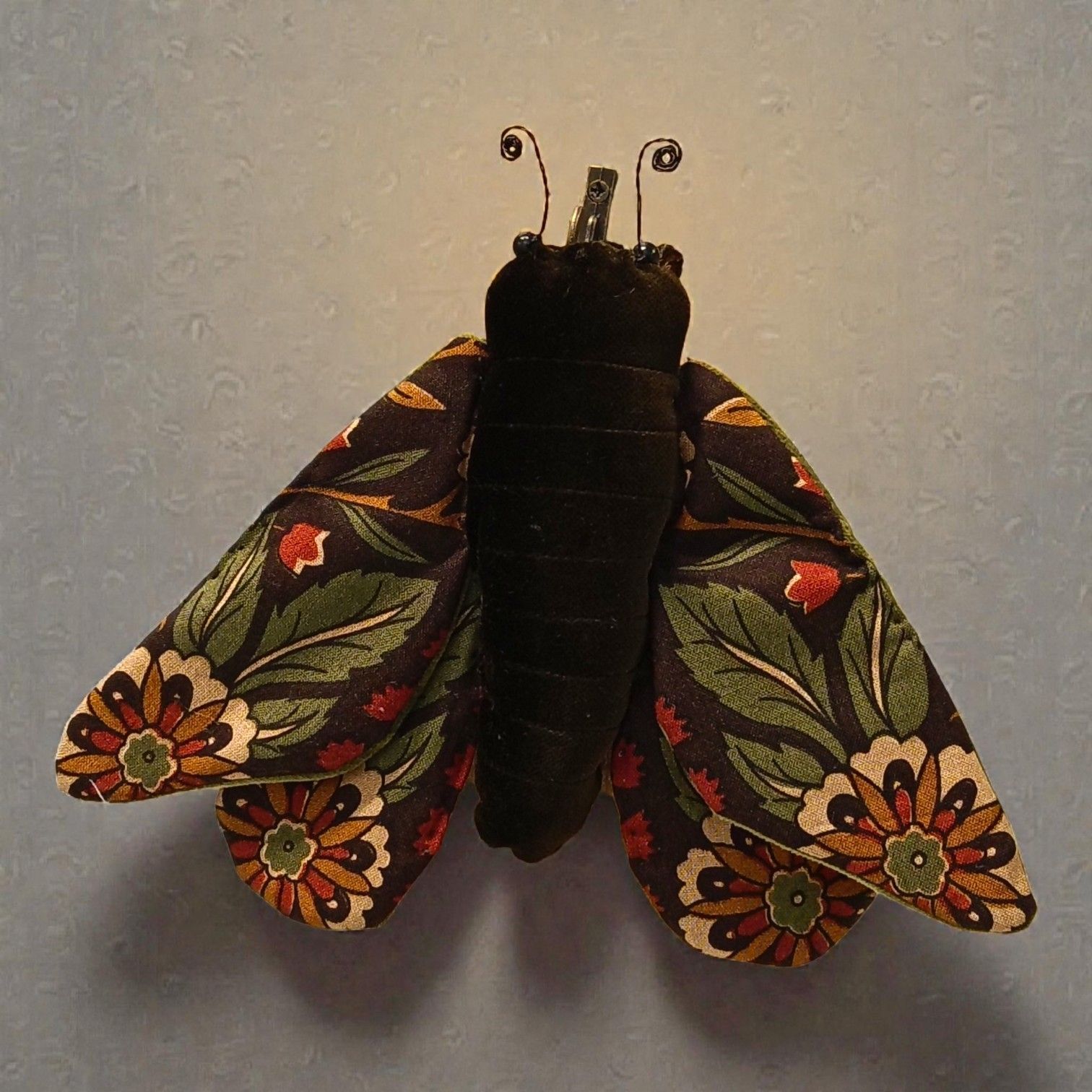 moth wall hanging liberty fabric cloth dolly crafts