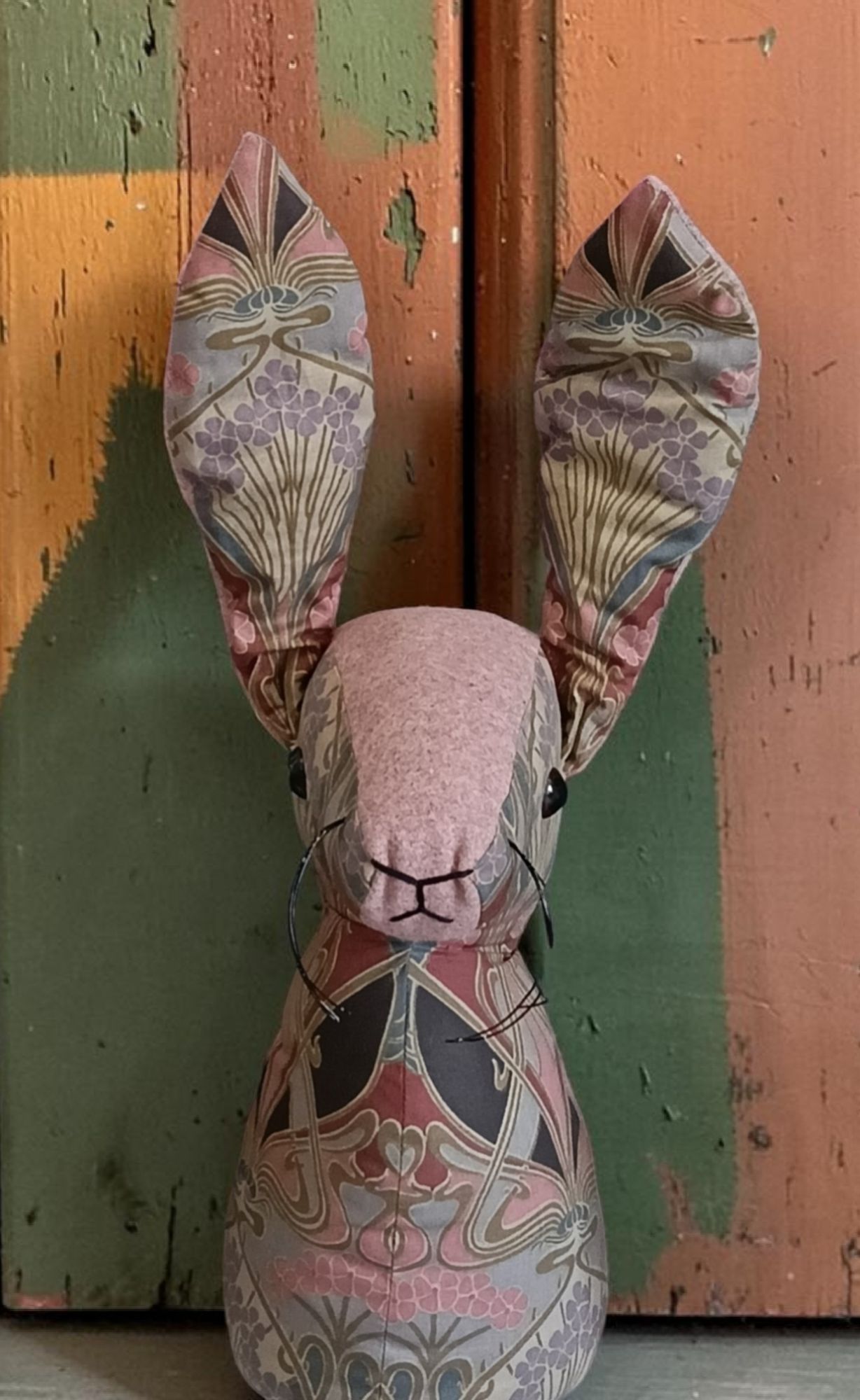 large hare doorstop liberty ianthe pinks cloth dolly crafts 2