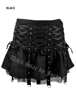 Dark Star by Jordash Cotton and Dupion Mini Skirt DS/SK/7018 L/XL