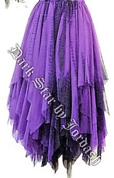 Dark Star by Jordash long Skirt DS/SK/5607 available black or black/purple