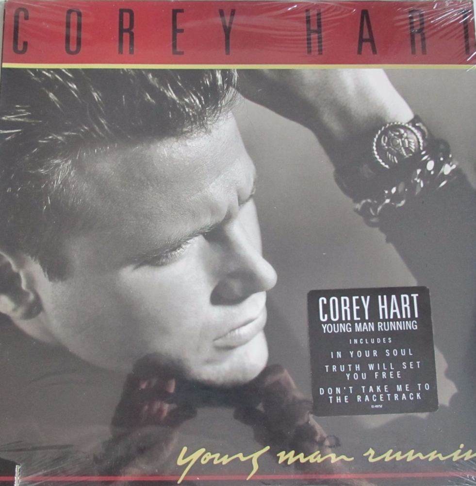 Corey Heart     Young Man Running   1988 U.S.A Import Vinyl LP