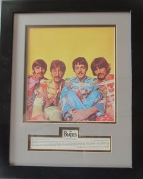 Beatles  Framed Anthology Colour  Photo Apple Corps Release 