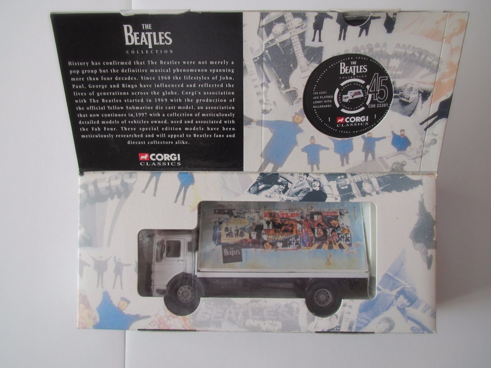 Beatles     The Beatles AEC 4  Wheel Flatbed Lorry With Billboard Corgi Mod