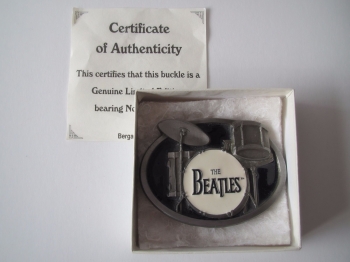 Beatles  The Beatle Drum Buckle Ltd Ed No 585 Boxed 