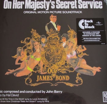 On Her Majesty's Secret Service  Original Soundtrack John Barry  2015 180 Gram Heavyweight Vinyl + MP3 Download