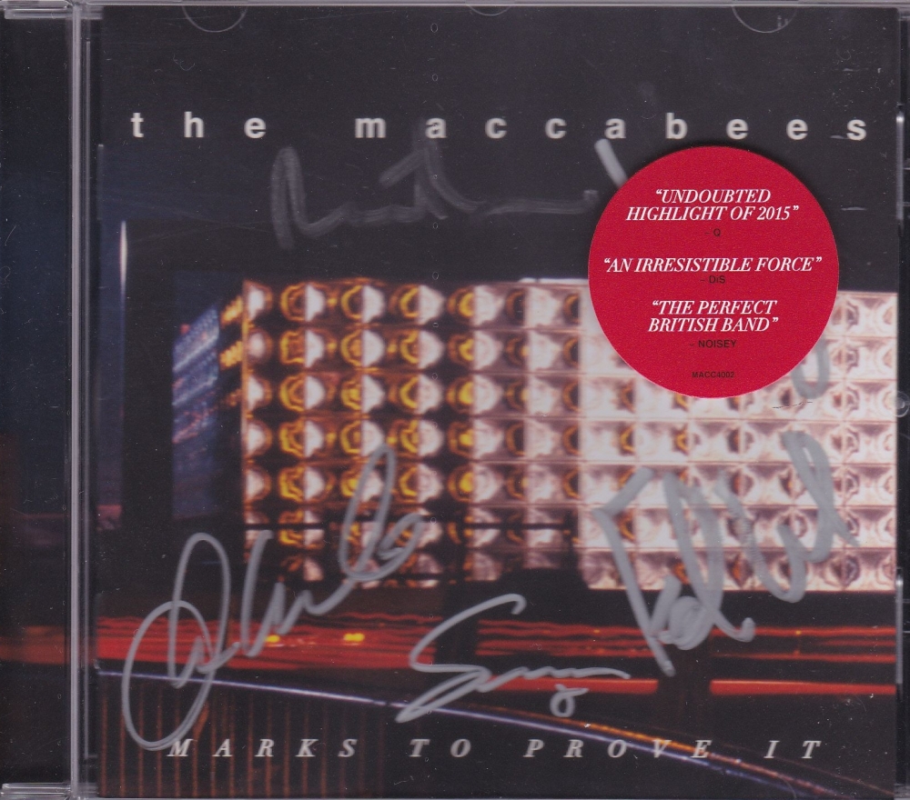 Maccabees       Marks To Prove It      Signed 2015 CD