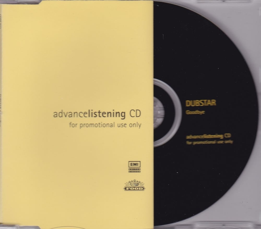 Dubstar           Goodbye      1997 Advance Listening Promotional CD