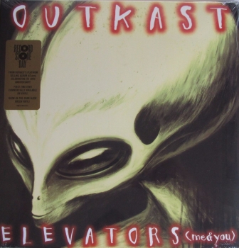 Outkast        Elevators  (Me & You)  2016   10" Vinyl On Glow-In-The-Dark Alien Green Vinyl  Record Store day Issue