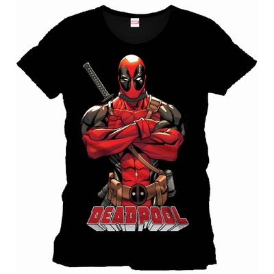 Official Marvel Deadpool t-shirt front pose