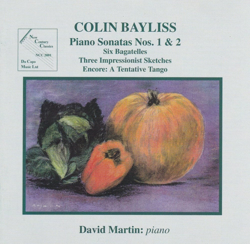 Colin Bayliss   Piano Sonatas Nos. 1&2 And Other Works  1998 CD