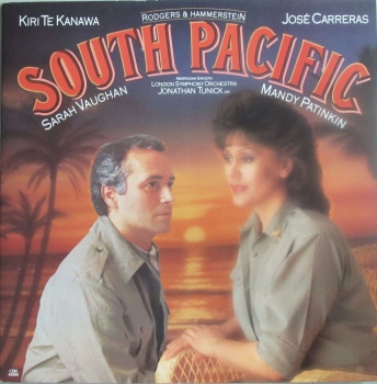 South Pacific  Kiri Te Kanawa , Jose Carreras ,Sarah Vaughan,Mandy Patinkin 1986 Vinyl LP Pre-Used