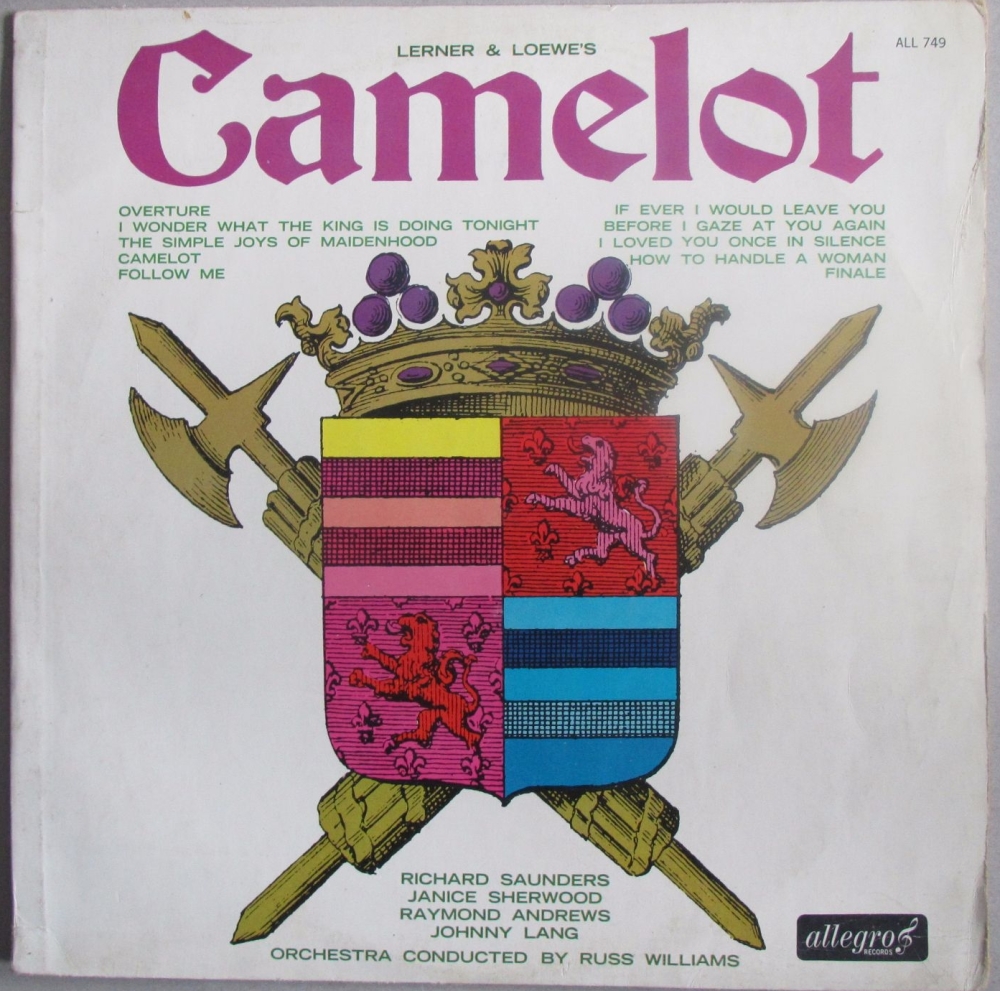 Camelot  Lerner & Loewe's Camelot    Vinyl LP 1964   Pre-Used