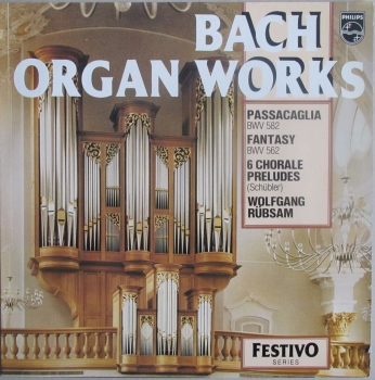 Bach    Organ Works      1977 Vinyl LP   Pre-Used