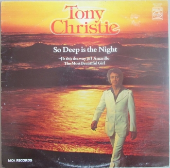 Tony Christie     So Deep Is The Night      1978 Vinyl LP    Pre-Used