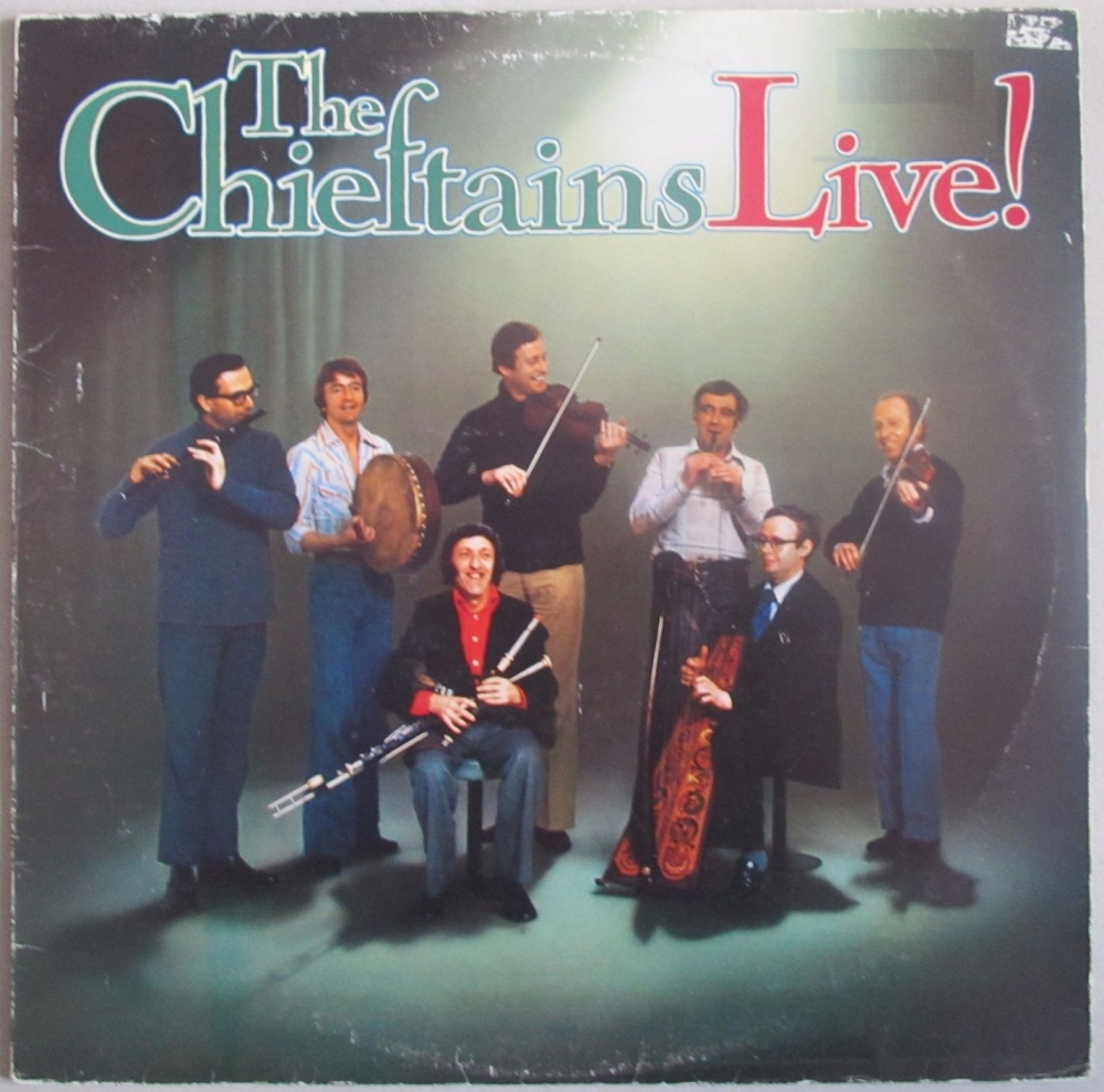 The Chieftains      Live!        1977 Vinyl LP   Pre-Used