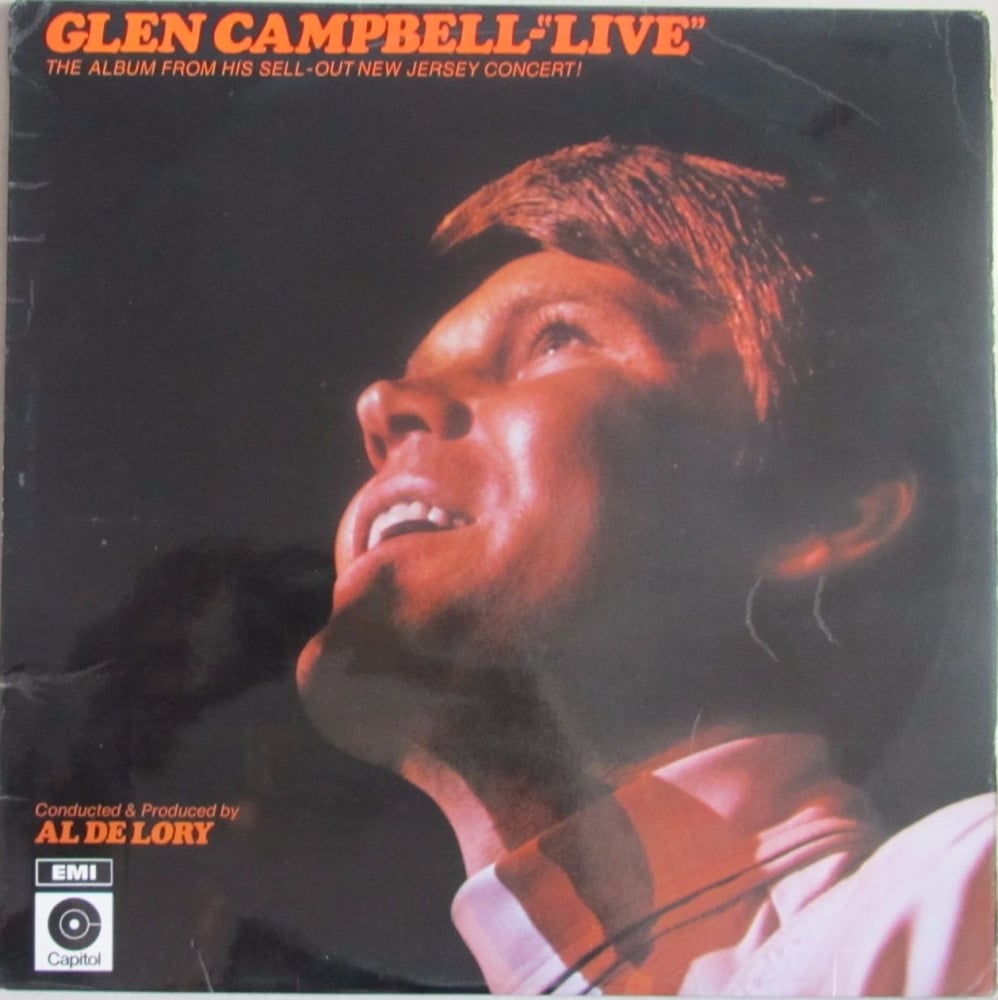 Glen Campbell      Live       1969 Vinyl LP    Pre-Used