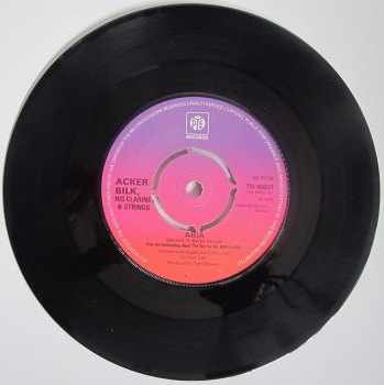 Acker Bilk       Aria      1976 Vinyl 7" Single     Pre-Used