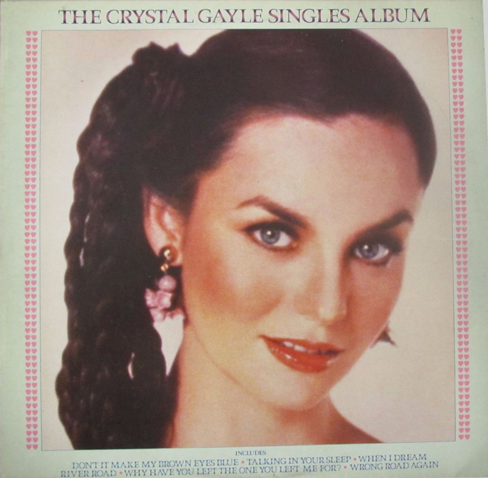 Crystal Gayle       The Crystal Gayle Singles Album     1980 Vinyl LP    Pr