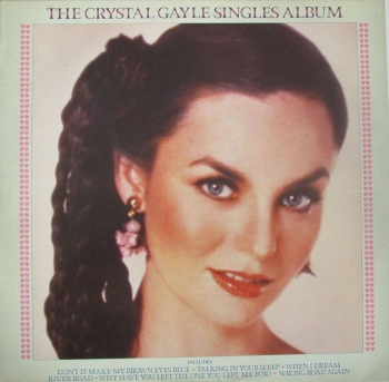 Crystal Gayle       The Crystal Gayle Singles Album     1980 Vinyl LP    Pre-Used