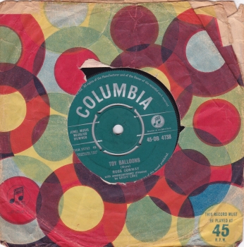 Russ Conway       Toy Balloons       1961 Vinyl 7" Single    Pre-Used