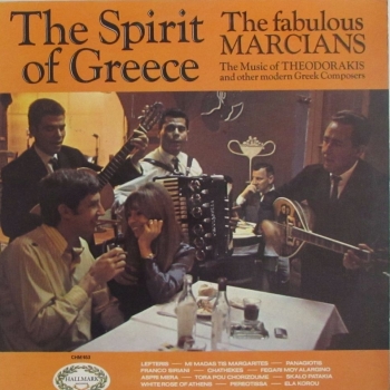 Fabulous Marcians    The Spirit Of Greece   1969 Vinyl Lp Pre-Used