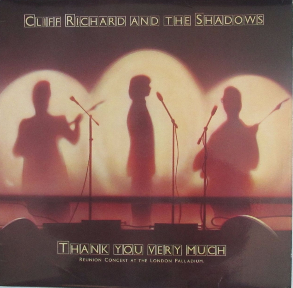 Cliff Richard And The Shadows     Thank You Very Much     1979 Vinyl LP   P