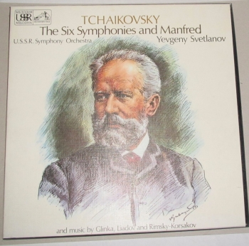 Tchaikovsky  The Six Symphonies And Manfred  U.S.S.R. Symphony Orchestra Yevgeny Svetlanov  7 Vinyl LP Box Set Pre-Used