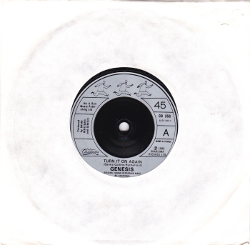 Genesis         Turn It On Again        1980 Vinyl 7" Single      Pre-Used