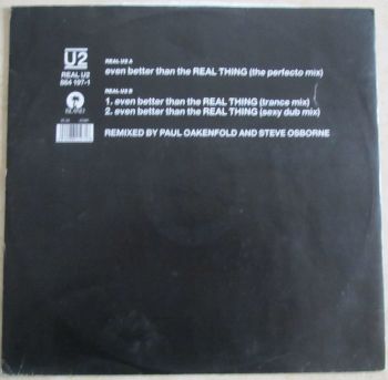 Real U2 Even better than  the real thing Paul Oakenfold 12" Vinyl single