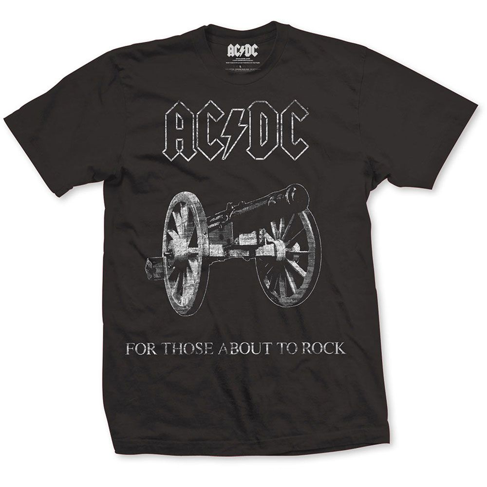 AC/DC About to Rock Black  official licenced T-Shirt