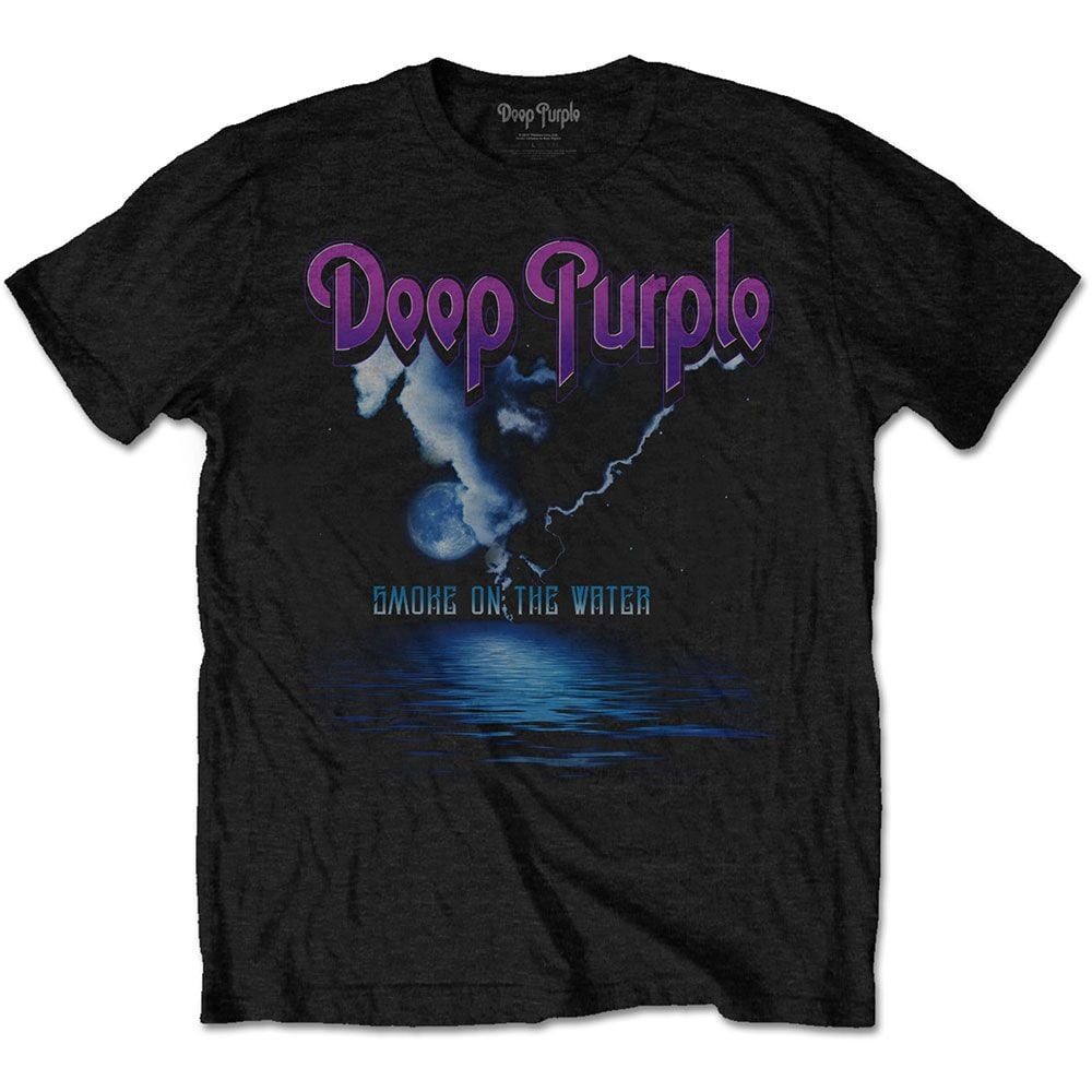 Deep Purple Smoke on the water official licensed t-shirt black