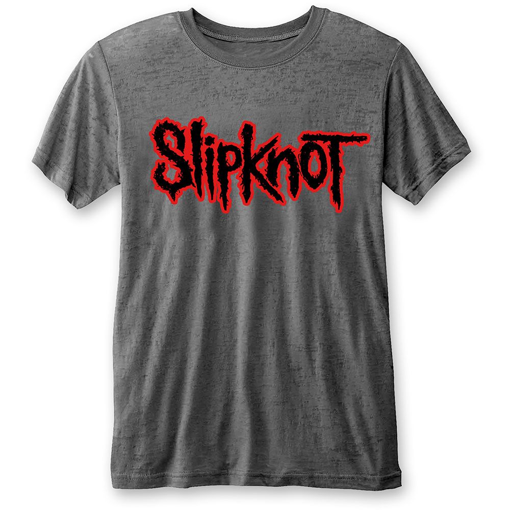Slipknot Logo (Burn Out) official licensed t-shirt Charcoal Grey 