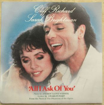 Cliff Richard and Sarah Brightman All I Ask of You 7" Single