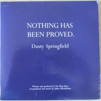 Dusty Springfield Nothing has been proved gatefold 7" single