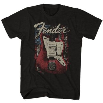 Fender Distressed Guitar Rock Off officially Licensed unisex T-shirt