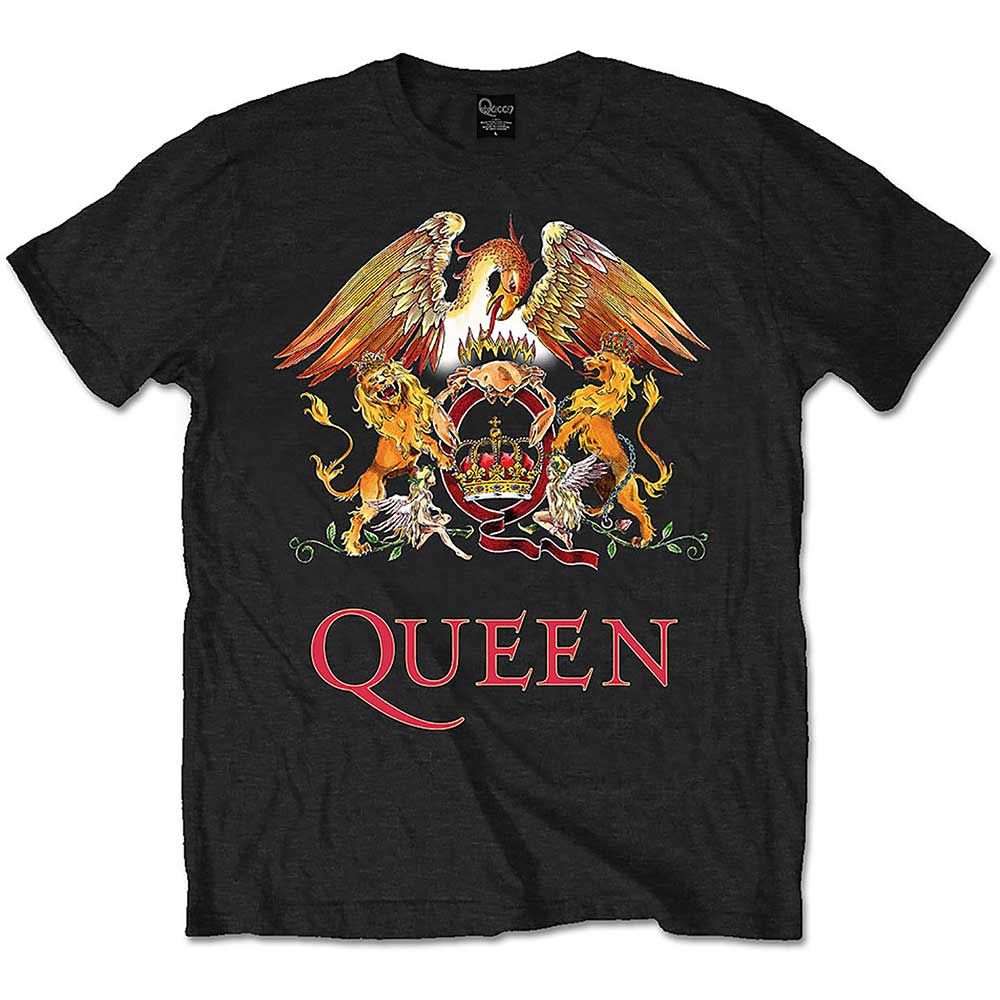 Queen unisex Classic Crest Official Licensed T-shirt