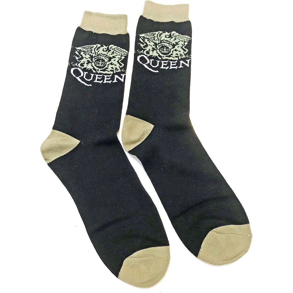 Queen Unisex Ankle Socks: Crest (UK Size 7 - 11)