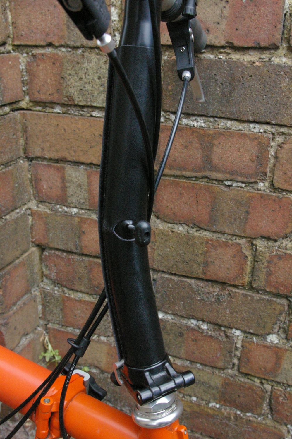 Leather Stem Protector for Brompton Bicycles
