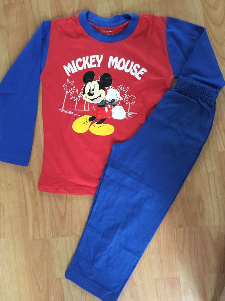 Mickey Mouse Pyjamas set Disney Mickey mouse t-shirt full sleeve mickey ...