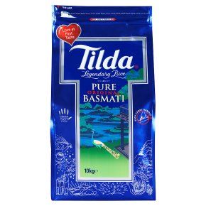 Tilda Basmati Rice 10kg Bag Asian Rice Cooking Vegetarian Indian Pakistani Rice Food